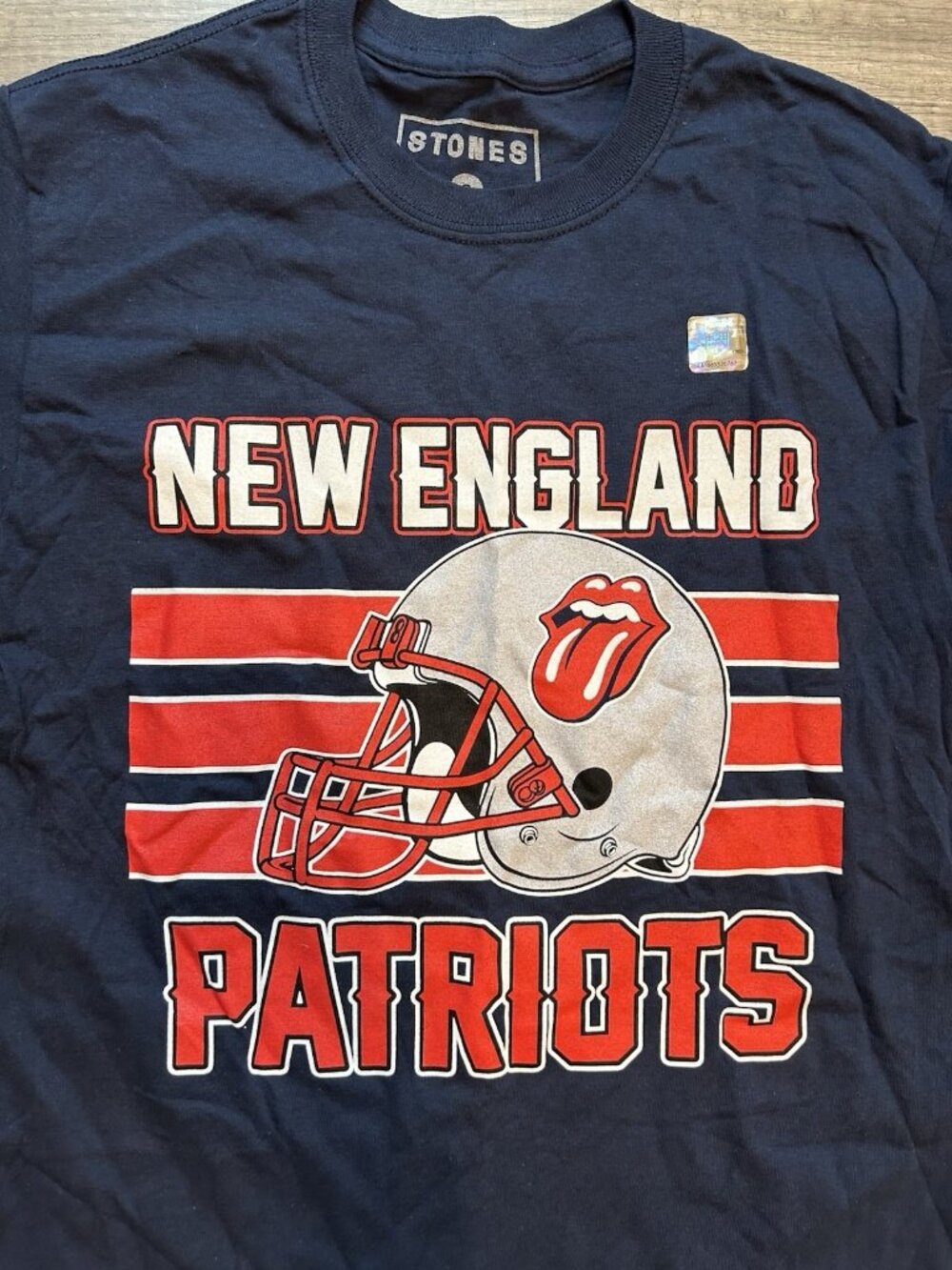 Rolling Stones x New England Patriots 2019 No Filter Tour T-shirt Men’s Sz Small - Picture 2 of 15